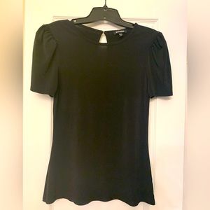 Express black short sleeve blouse
